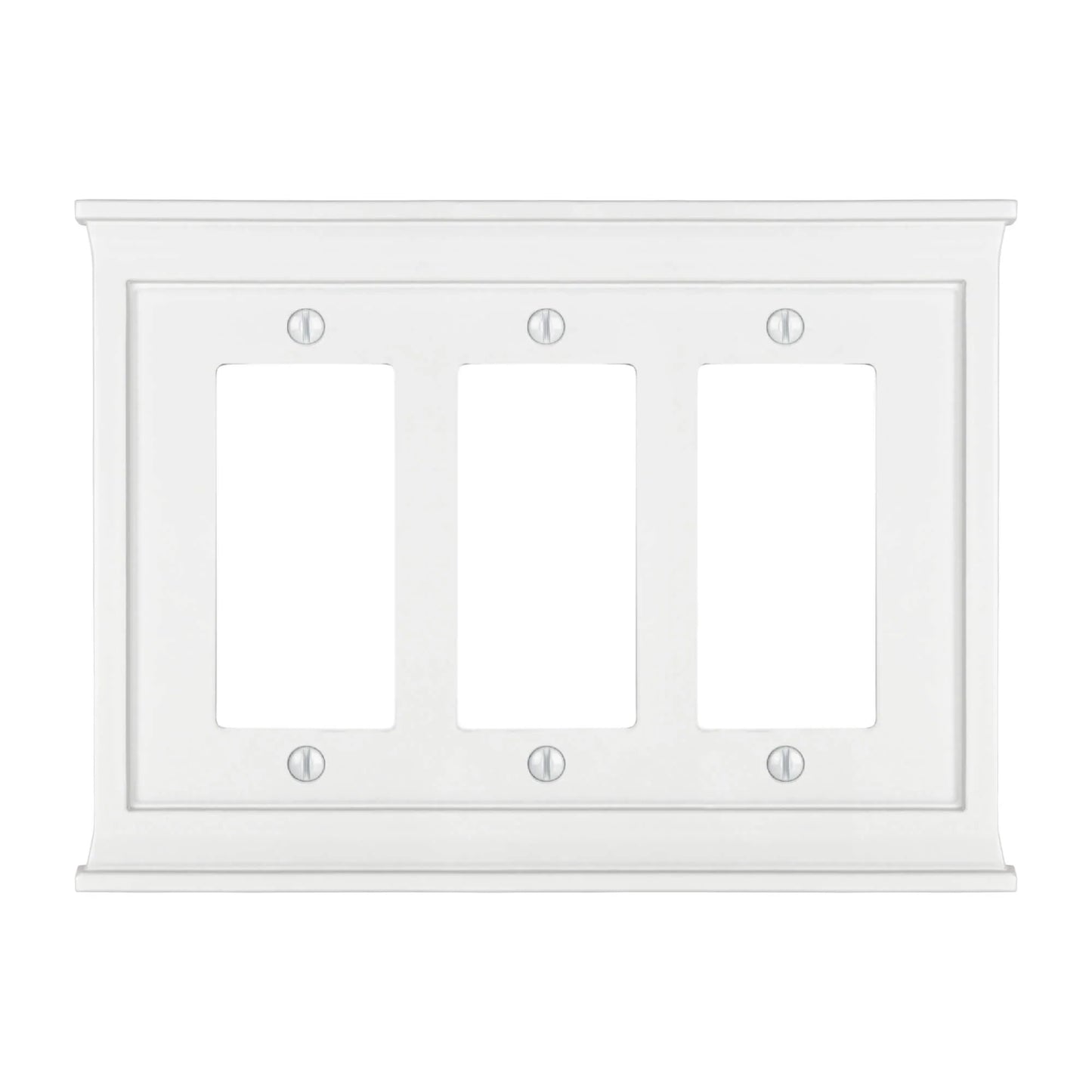 Mantel White 3 Rocker (GFI)