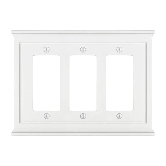 Mantel White 3 Rocker (GFI)