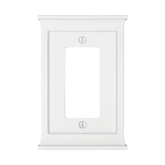 Mantel White 1 Rocker (GFI)