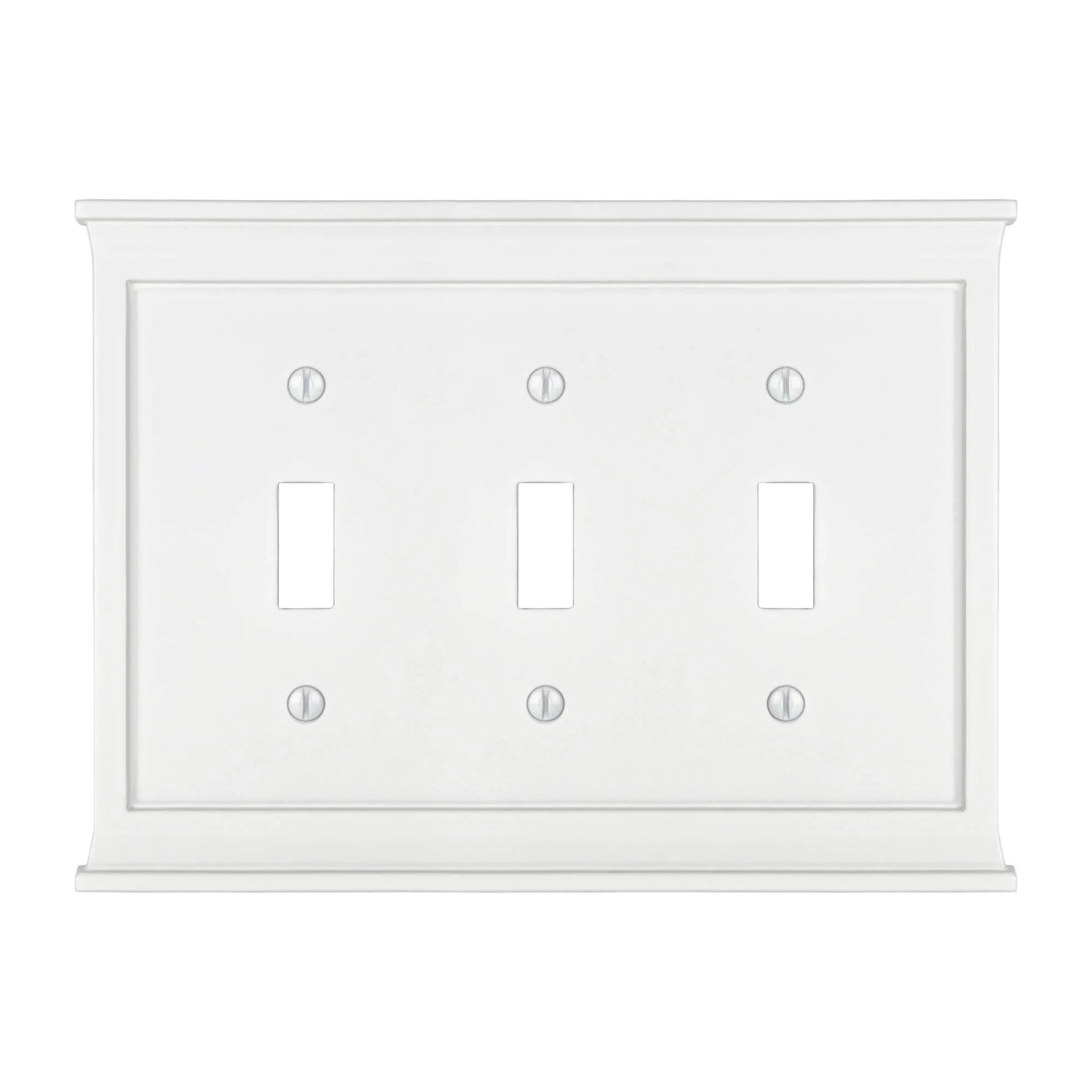 Mantel White Triple Toggle