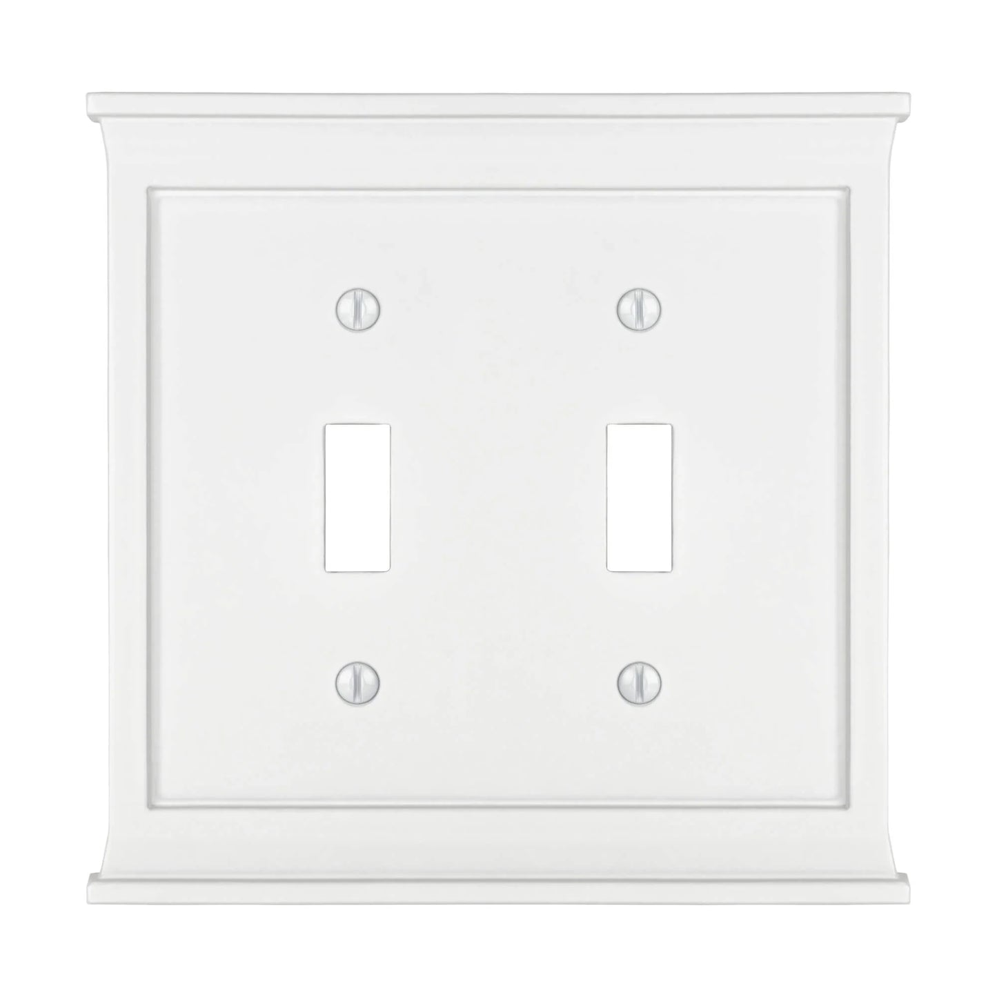 Mantel White Double Toggle