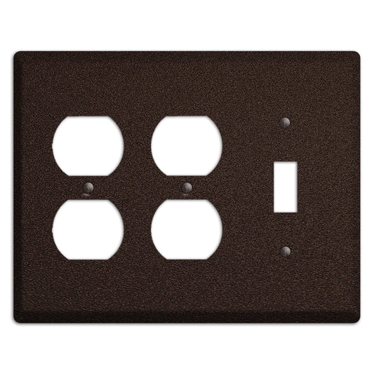 Baxter Subtle Antique Bronze 2 Duplex / Toggle Wallplate