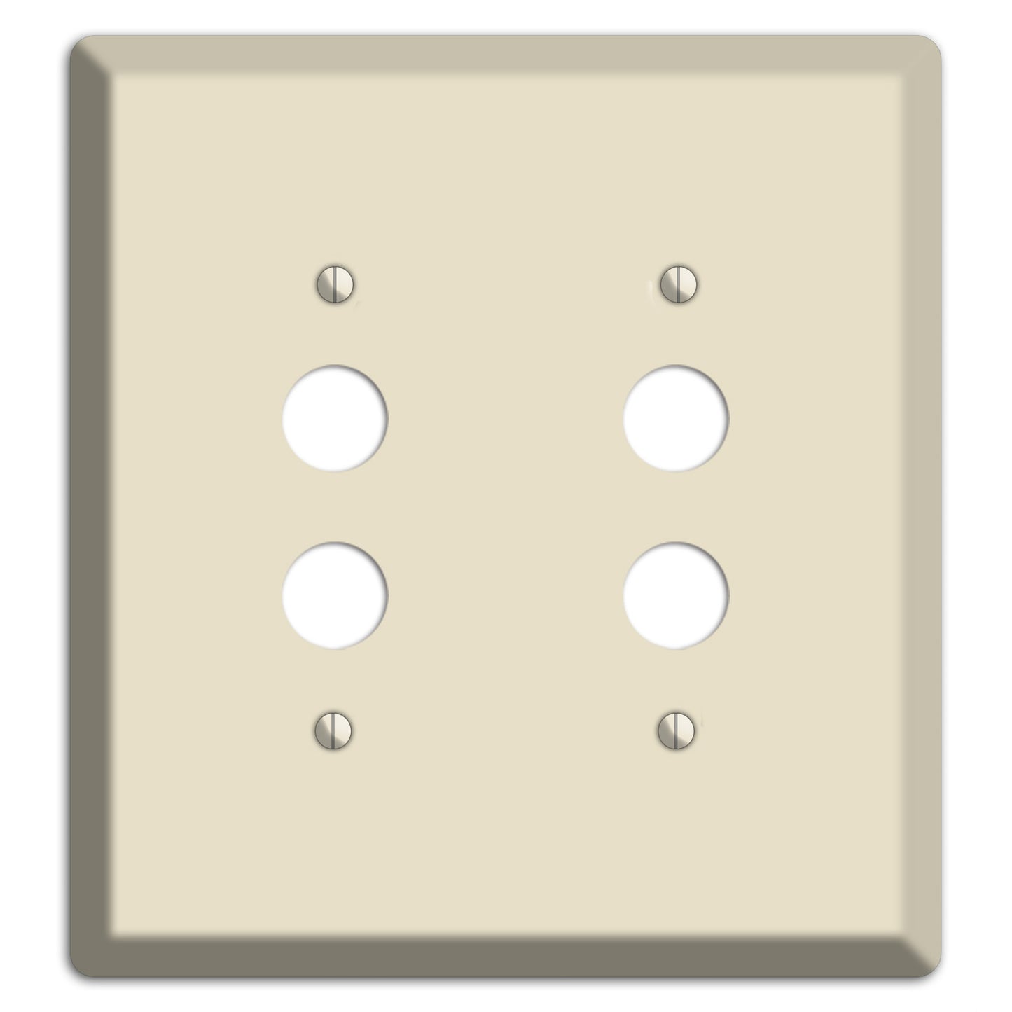 Baxter Ivory Cream 2 Pushbutton Wallplate