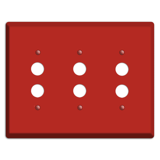 Baxter Paprika 3 Pushbutton Wallplate