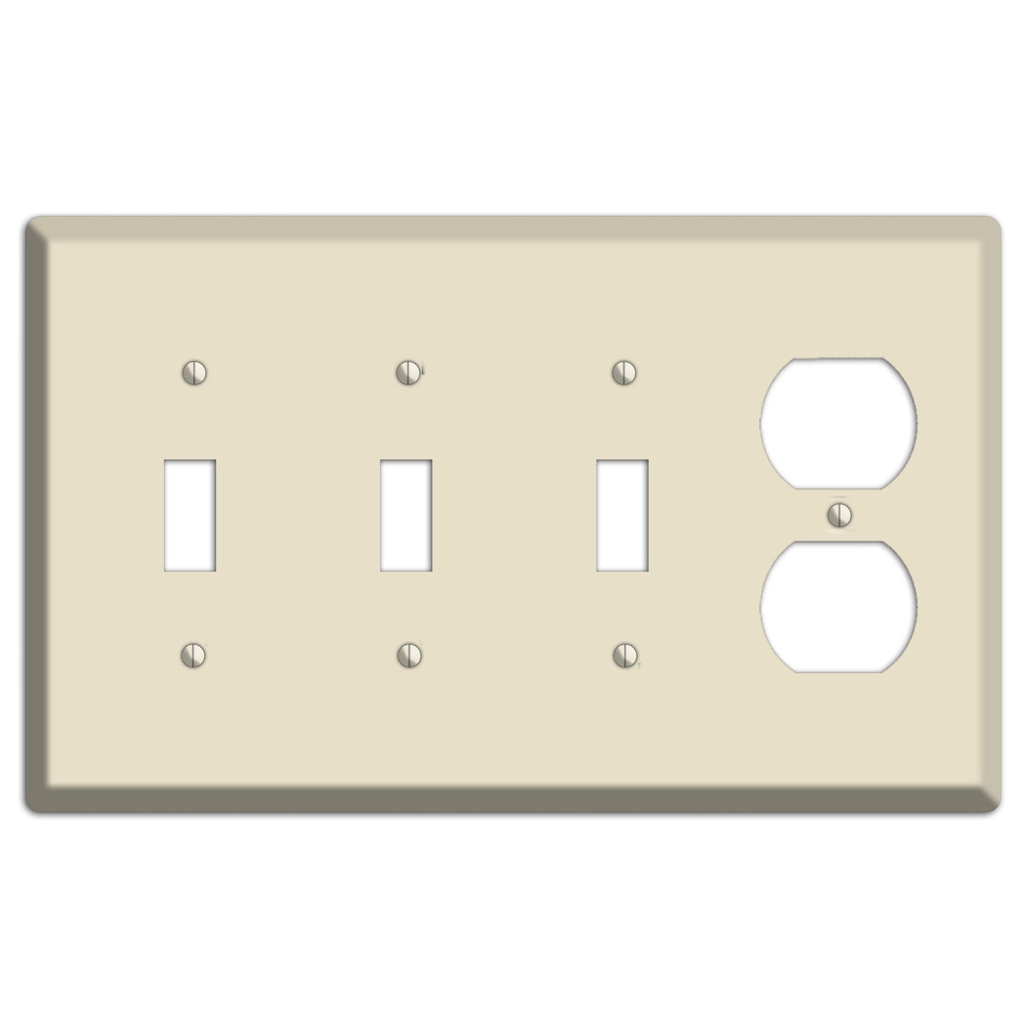 Baxter Ivory Cream 3 Toggle / Duplex Wallplate