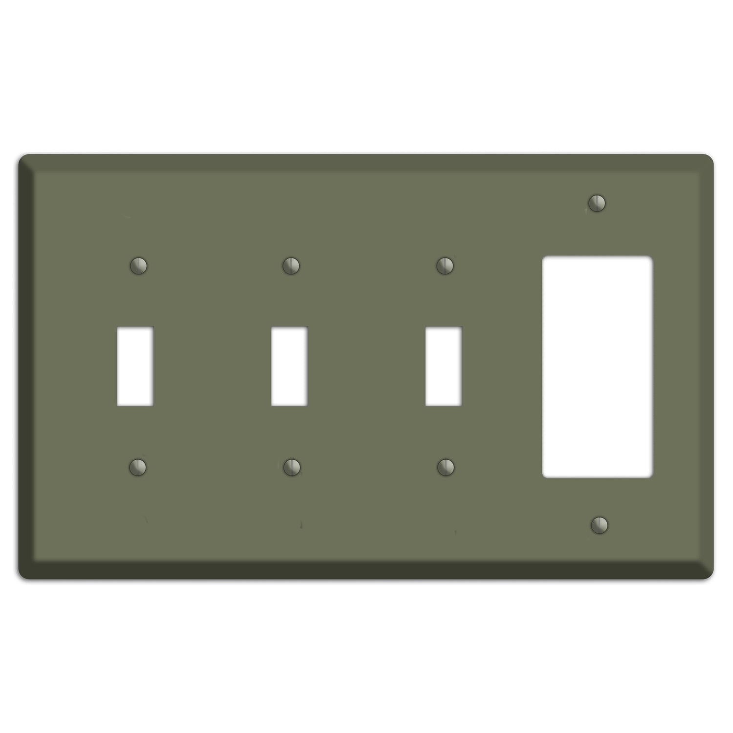 Baxter Eucalyptus 3 Toggle / Rocker Wallplate