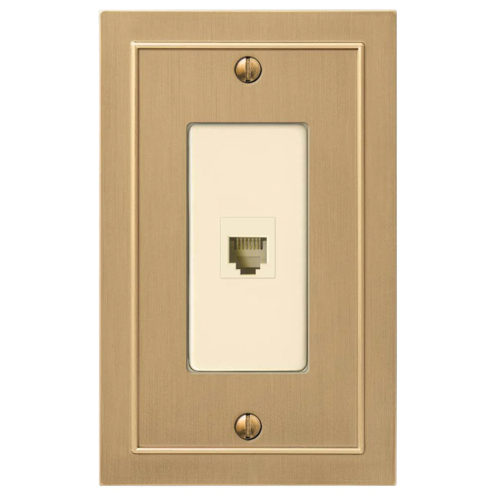 Bethany Brushed Bronze Cast Phone Plate