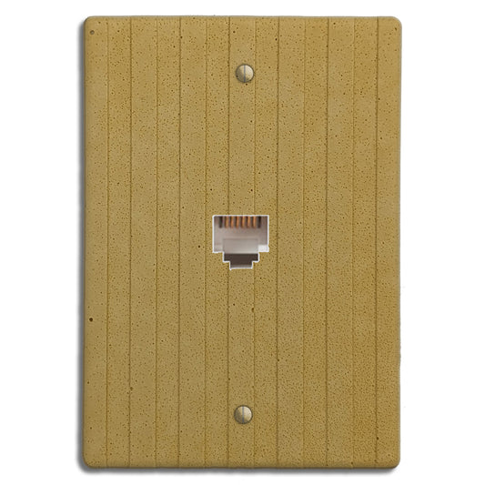 Saffron Yellow Boho Stripes Phone Hardware with Plate