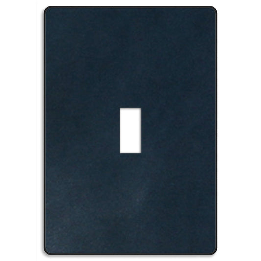 Screwless Leather Navy Cover Plates