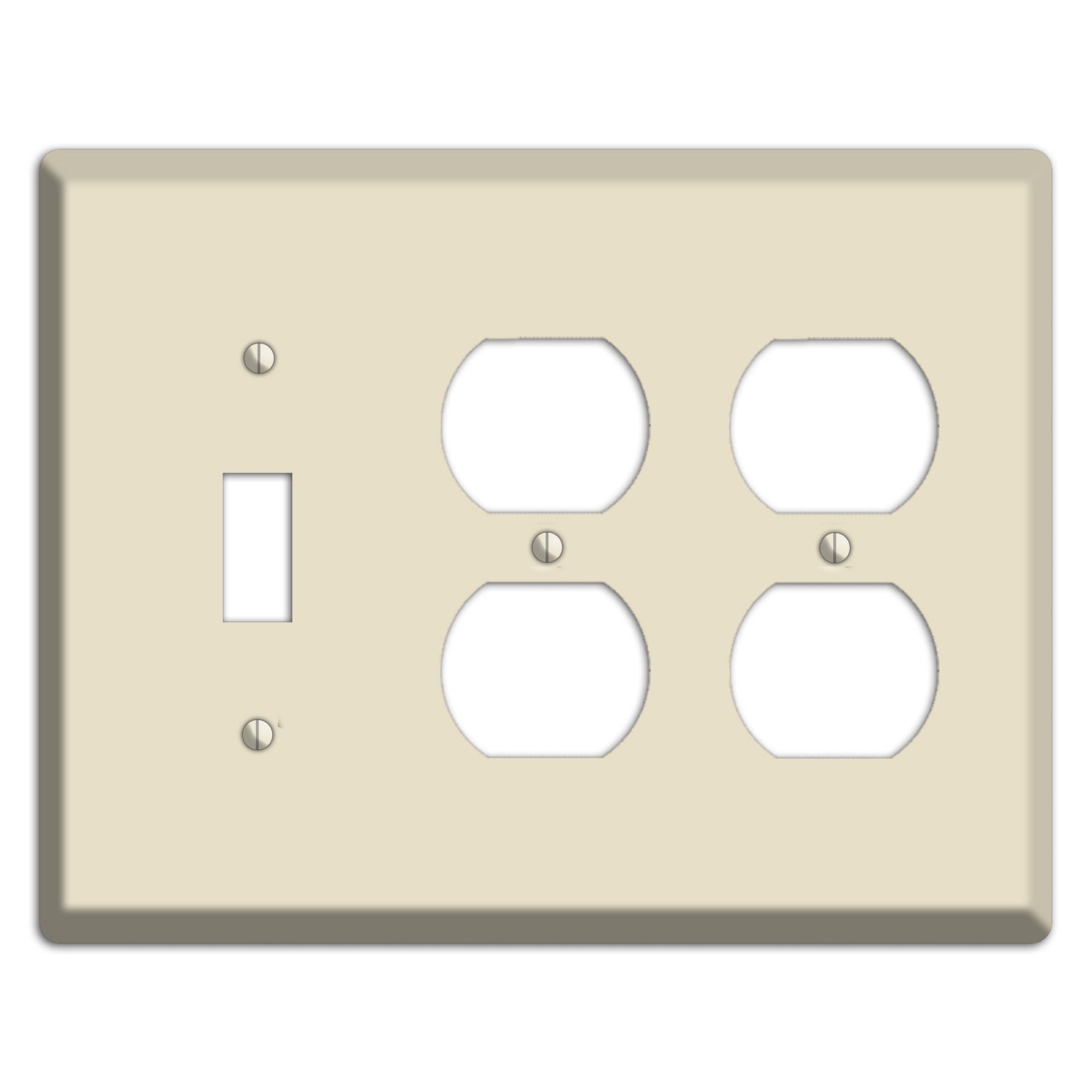 Baxter Ivory Cream Toggle / 2 Duplex Wallplate