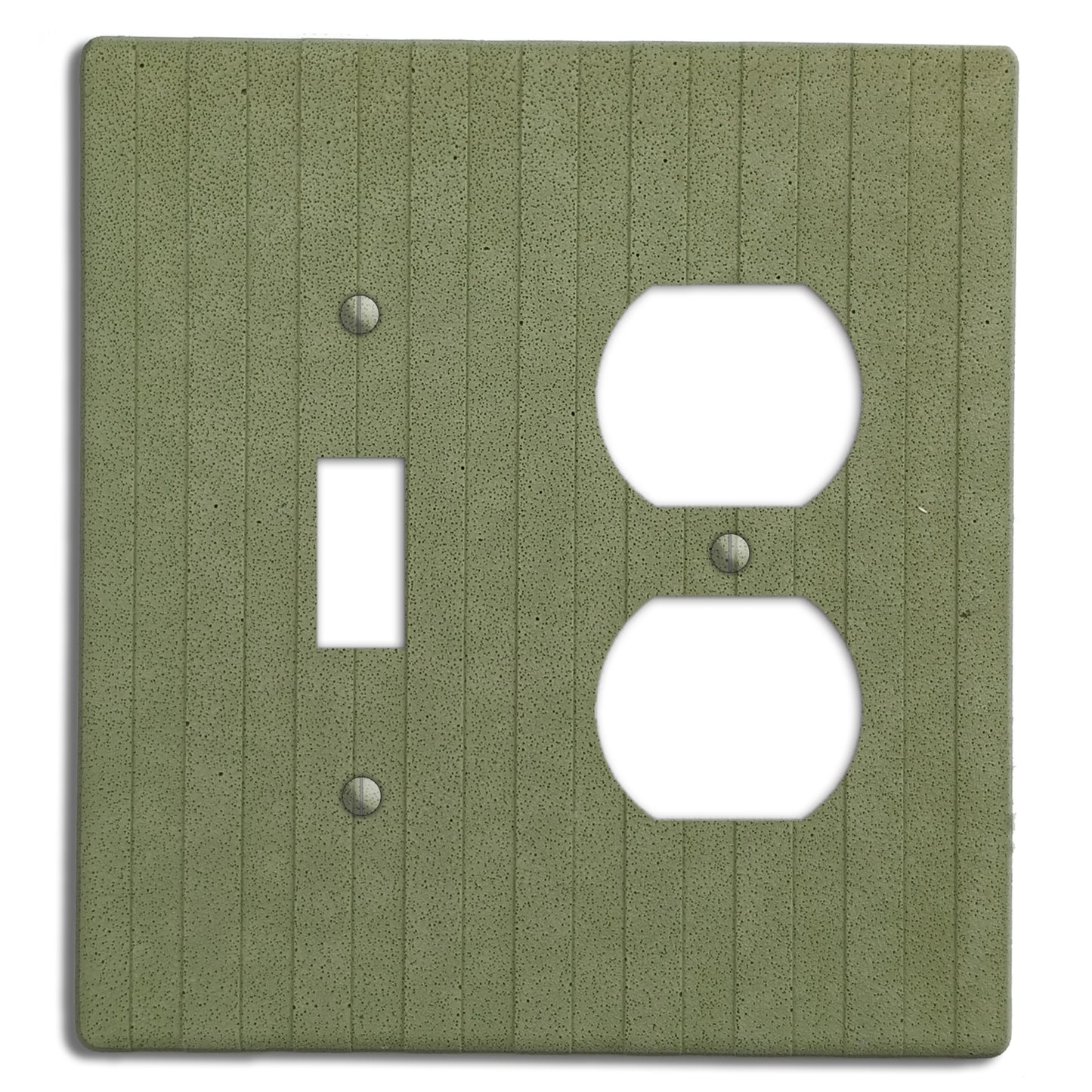 Sage Green Boho Stripes Toggle / Duplex Outlet Cover Plate