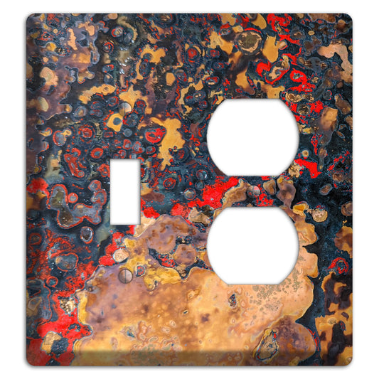 Copper Red Toggle / Duplex Outlet Cover Plate