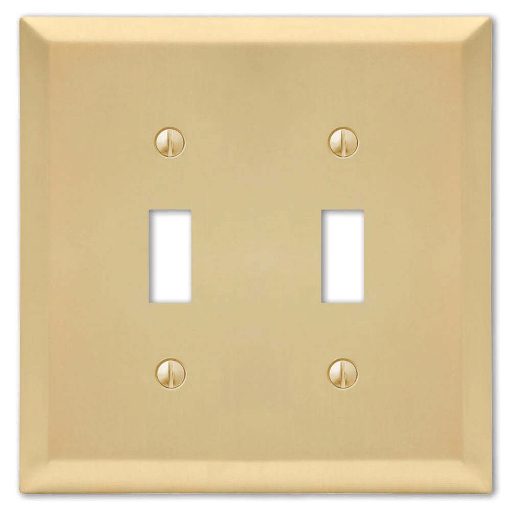 Century Satin Brass Double Toggle:Wallplatesonline.com