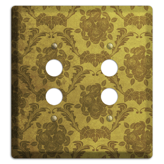 Pesto Vintage Rose Damask 2 Pushbutton Wallplate