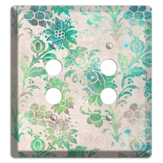 Acapulco Whimsical Damask 2 Pushbutton Wallplate