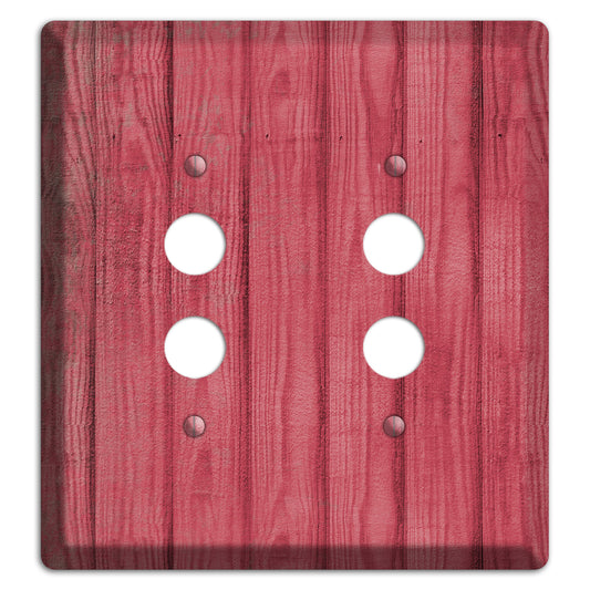 Fuzzy Wuzzy Weathered Wood 2 Pushbutton Wallplate