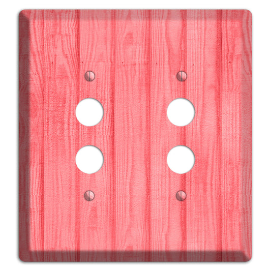 Geraldine Soft Coral 2 Pushbutton Wallplate