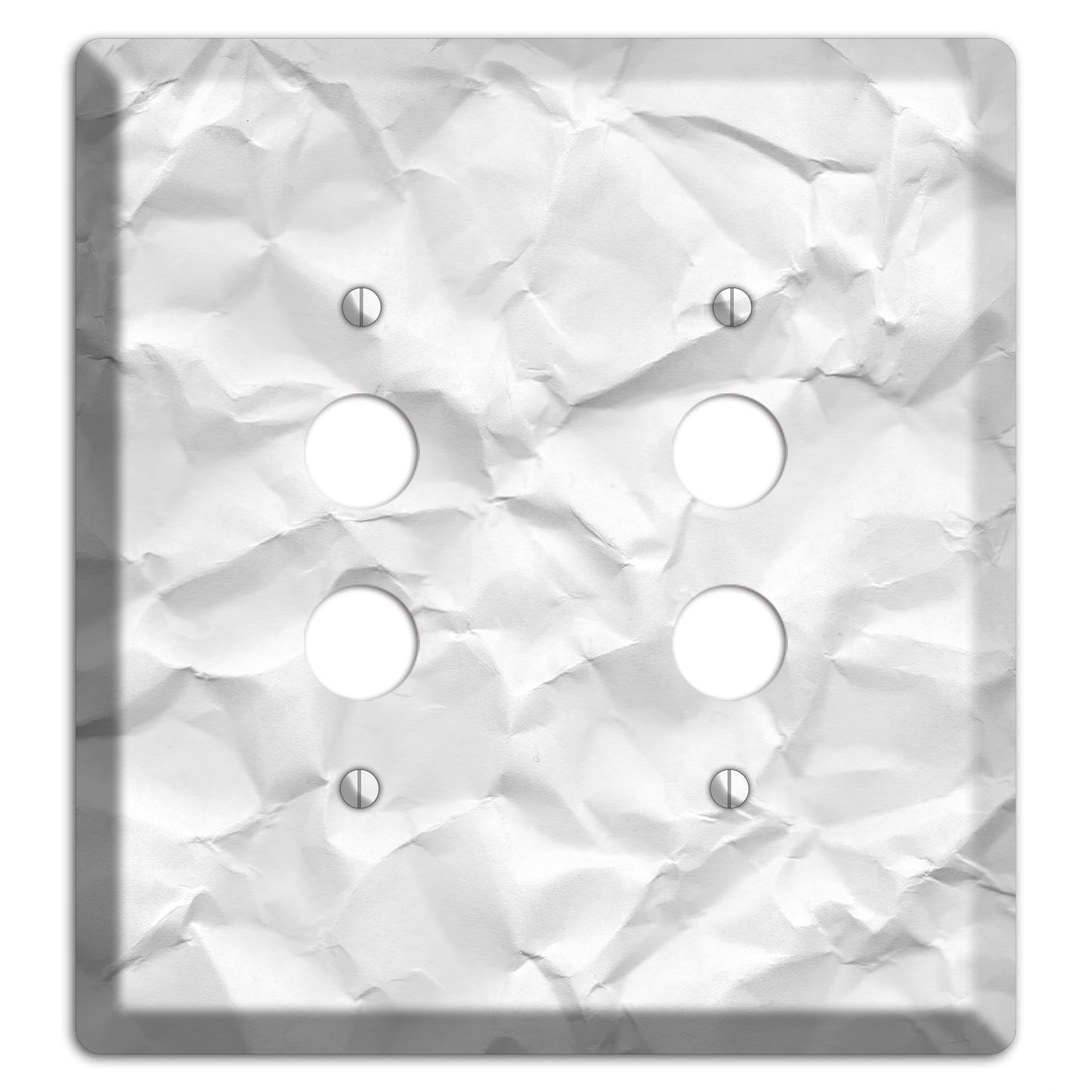 Alto Crinkled Paper 2 Pushbutton Wallplate