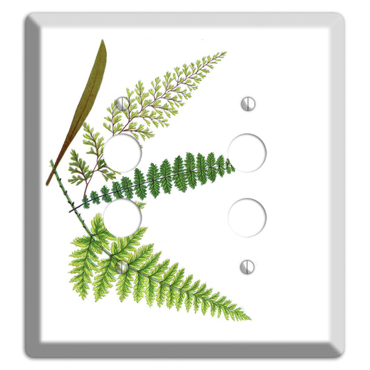 Ferns 2 Pushbutton Wallplate