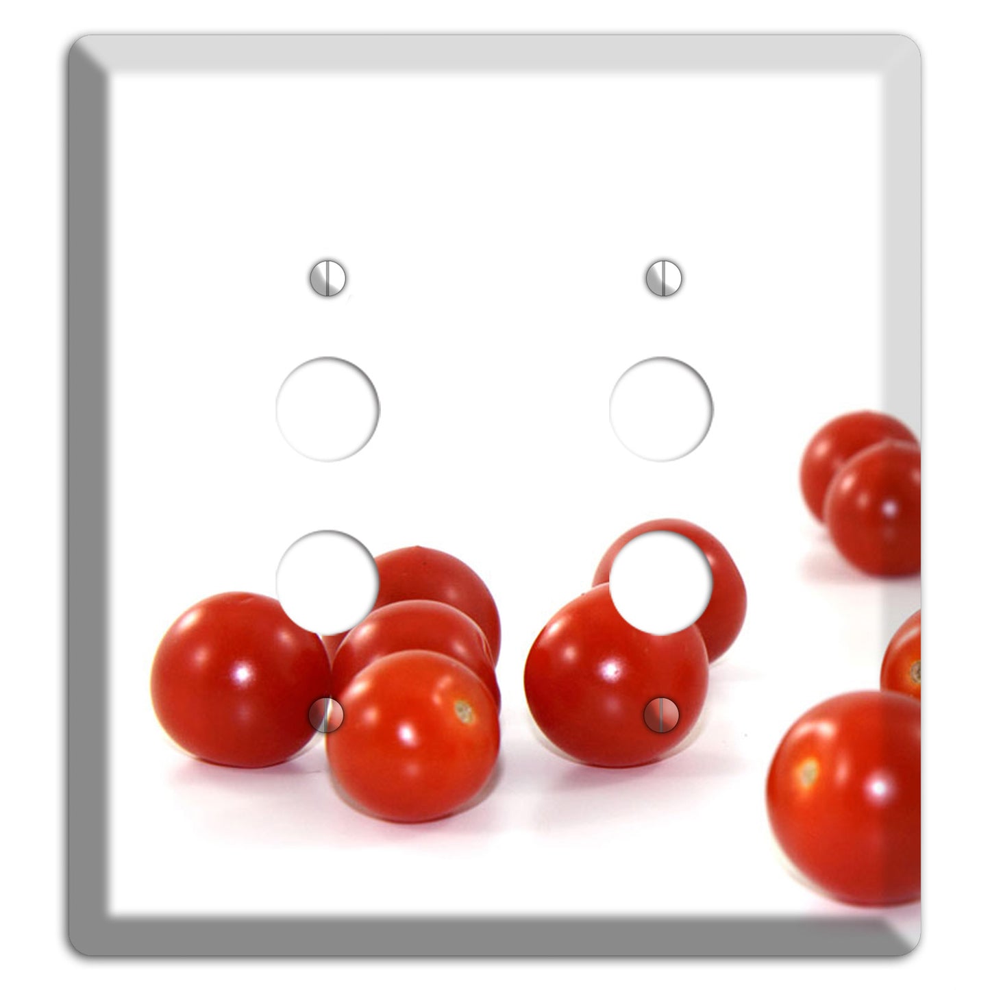 Tomaotes Small 2 Pushbutton Wallplate