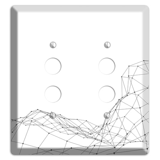 Linear H 2 Pushbutton Wallplate