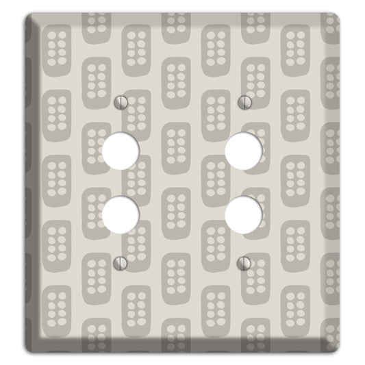 Simple Scandanavian Style EE 2 Pushbutton Wallplate