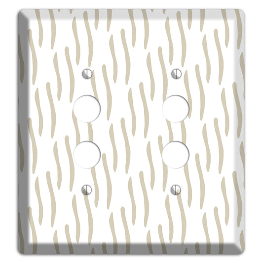 Simple Scandanavian Style J 2 Pushbutton Wallplate