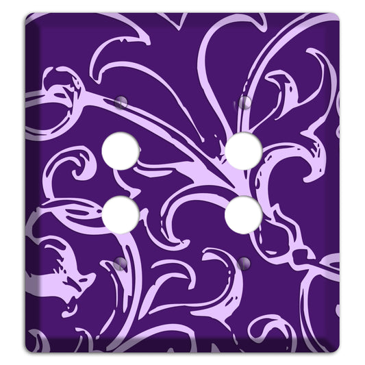 Victorian Purple 2 Pushbutton Wallplate