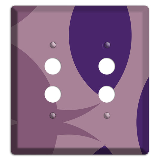 Purple Abstract 2 Pushbutton Wallplate