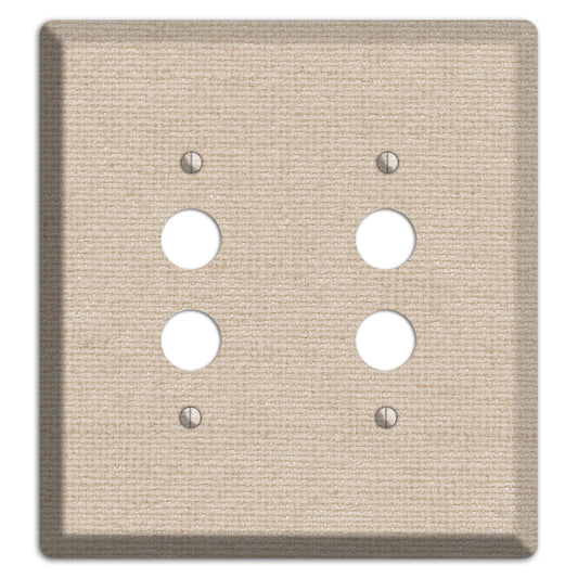 Vanilla Neutral Texture 2 Pushbutton Wallplate