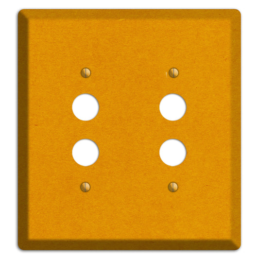 Tangerine Kraft 2 Pushbutton Wallplate