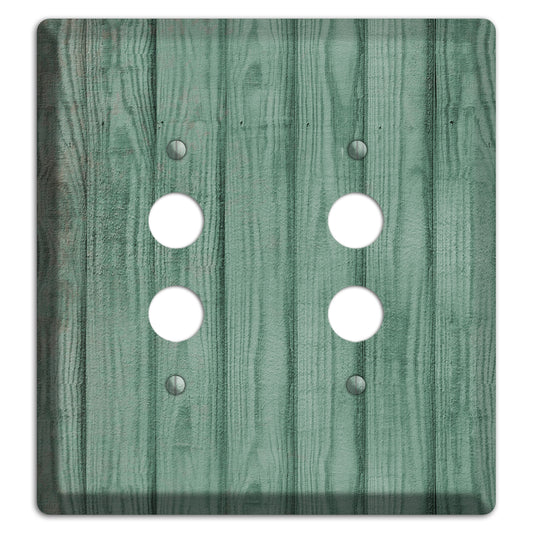 Laurel Weathered Wood 2 Pushbutton Wallplate