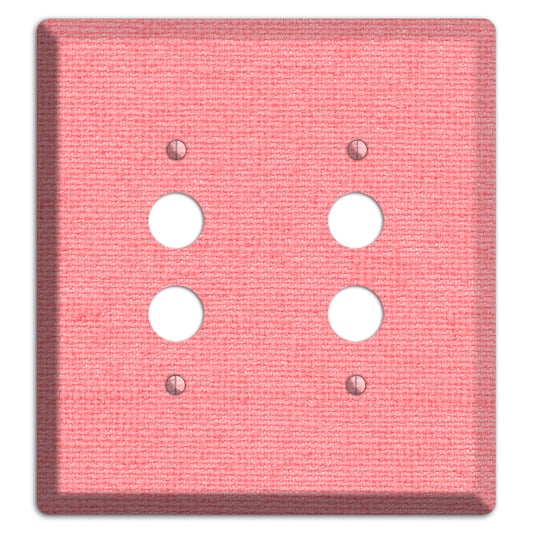 Sweet Pink Soft Coral 2 Pushbutton Wallplate