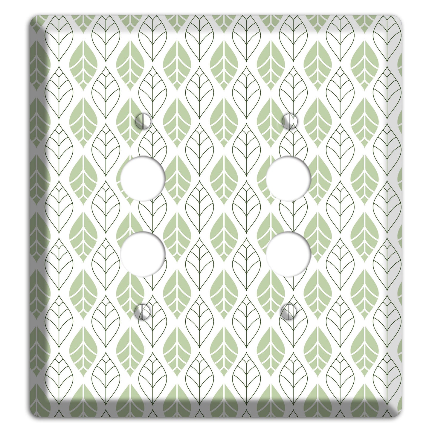 Leaves Style W 2 Pushbutton Wallplate