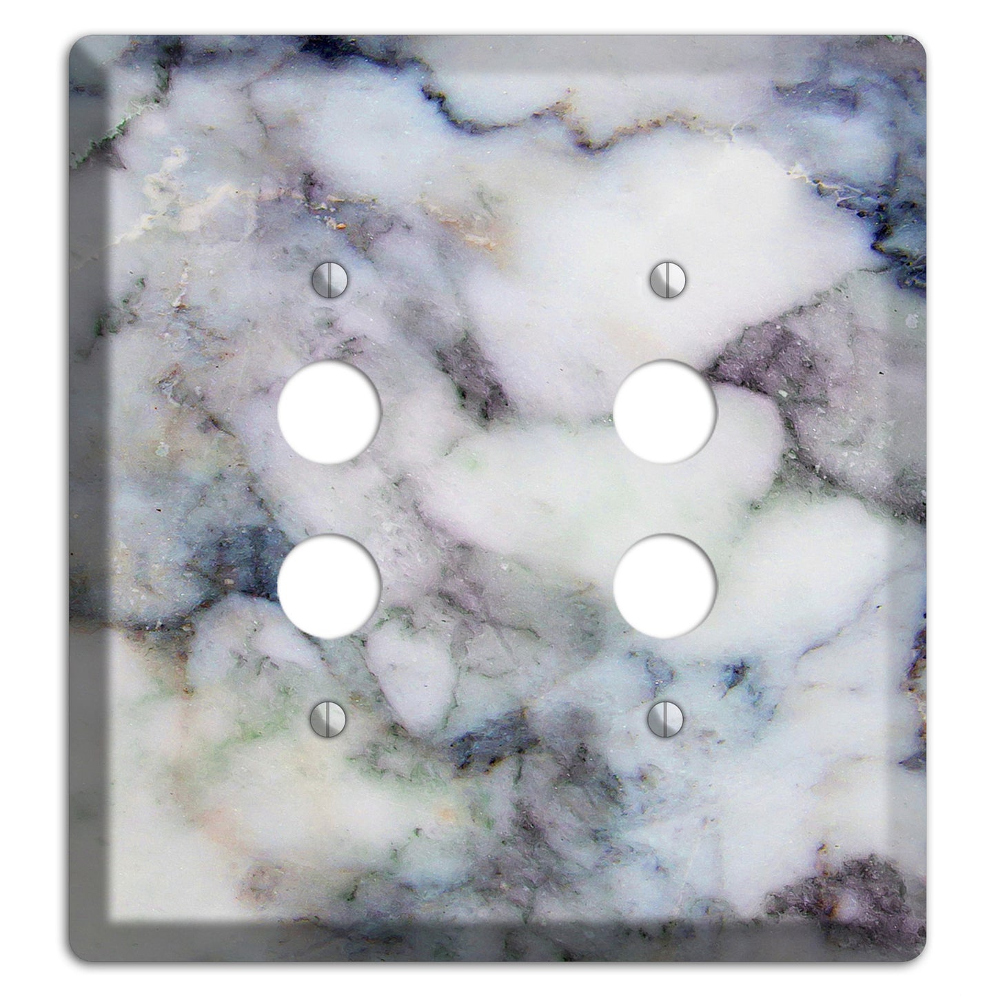 Bermuda Gray Marble 2 Pushbutton Wallplate