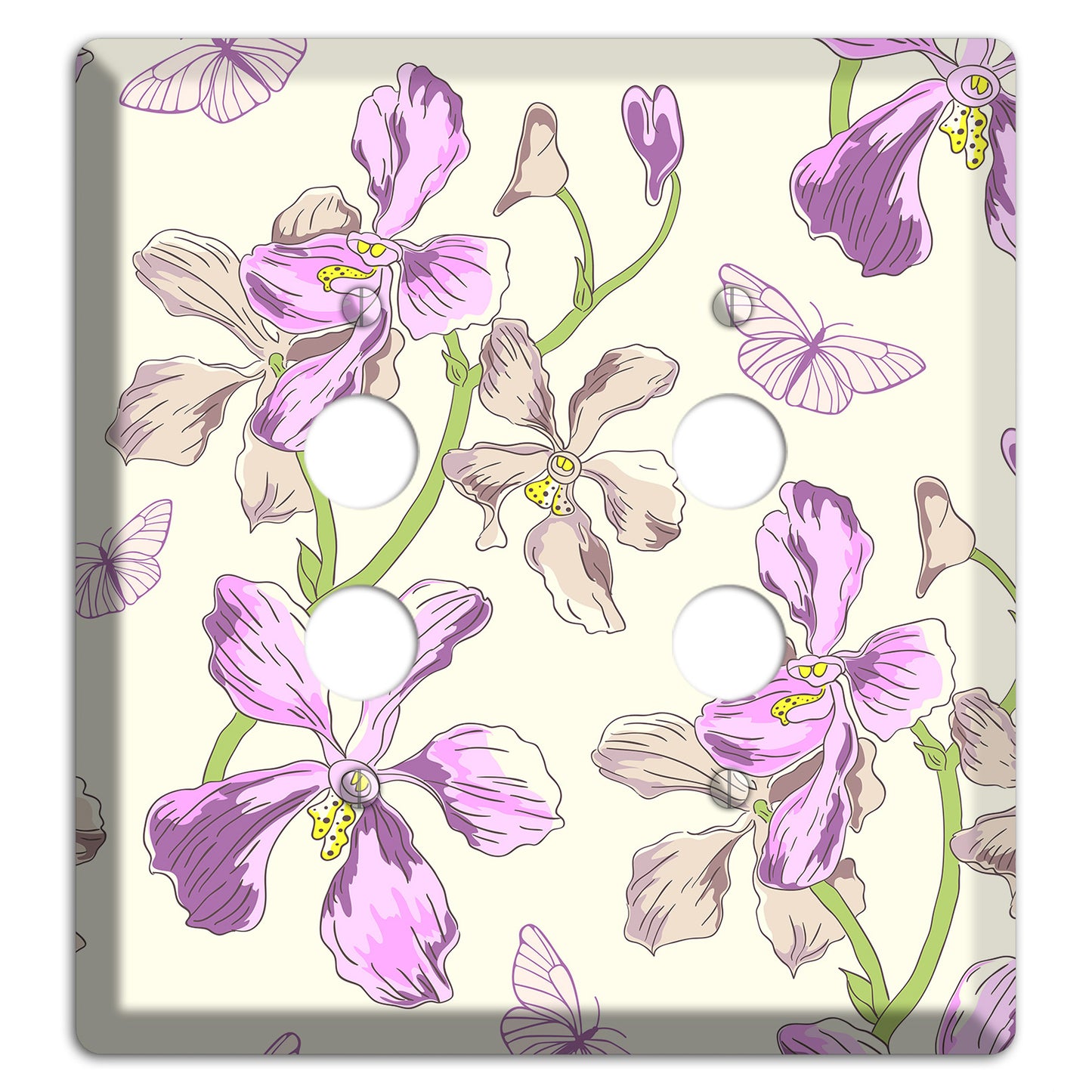 Orchid 2 Pushbutton Wallplate