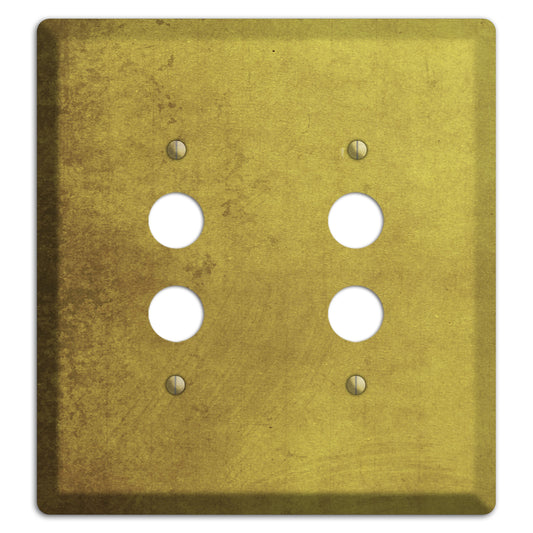 Husk Vintage Grunge 2 Pushbutton Wallplate