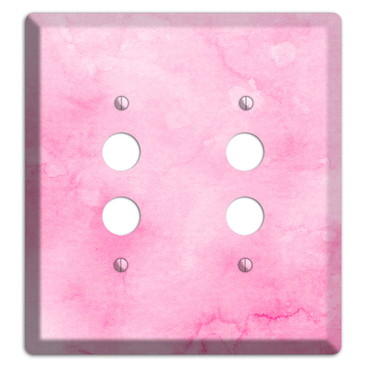 Cinderella Pink Texture 2 Pushbutton Wallplate