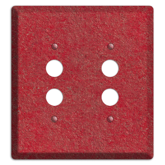 Stucco Red 2 Pushbutton Wallplate