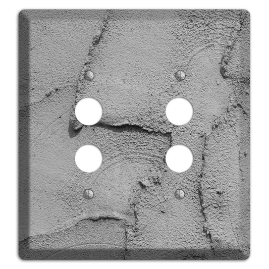 Plaster 7 2 Pushbutton Wallplate