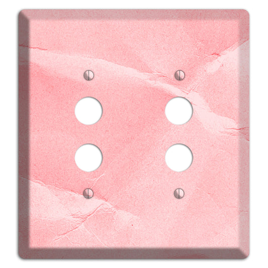 Pink Soft Coral 2 Pushbutton Wallplate