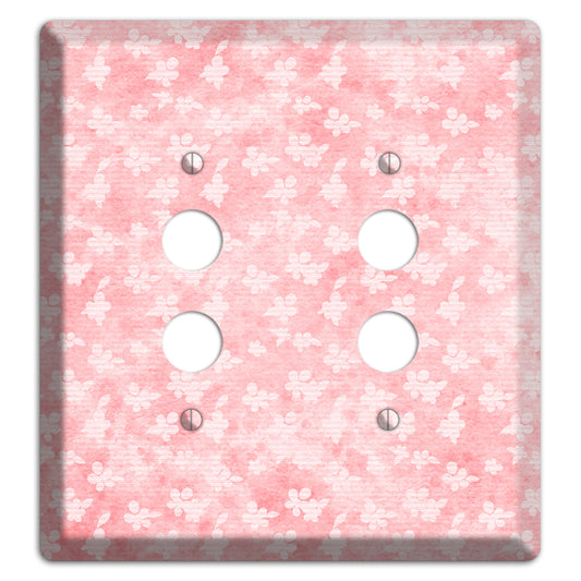 Abbey Soft Coral 2 Pushbutton Wallplate