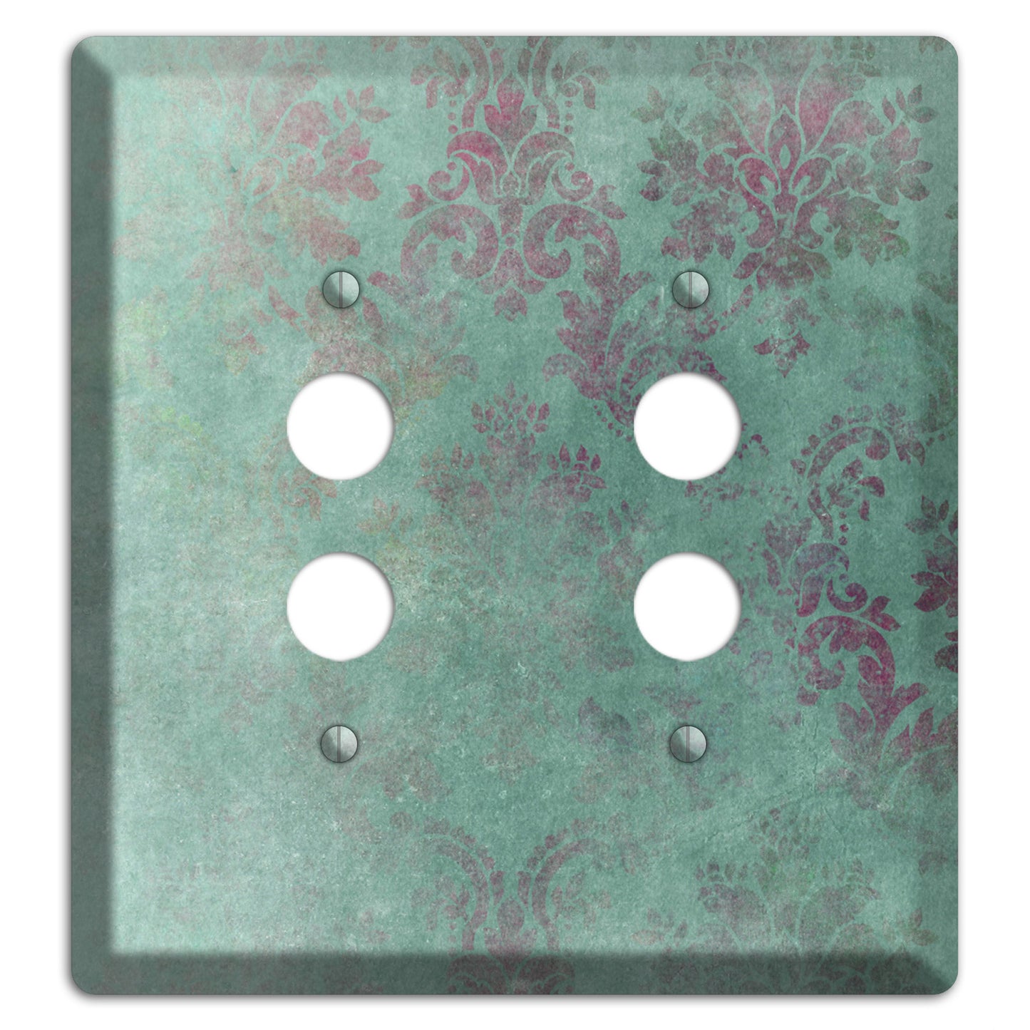 Corduroy Whimsical Damask 2 Pushbutton Wallplate