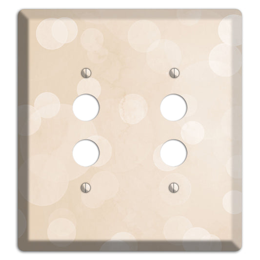 Parchment Neutral Texture 2 Pushbutton Wallplate