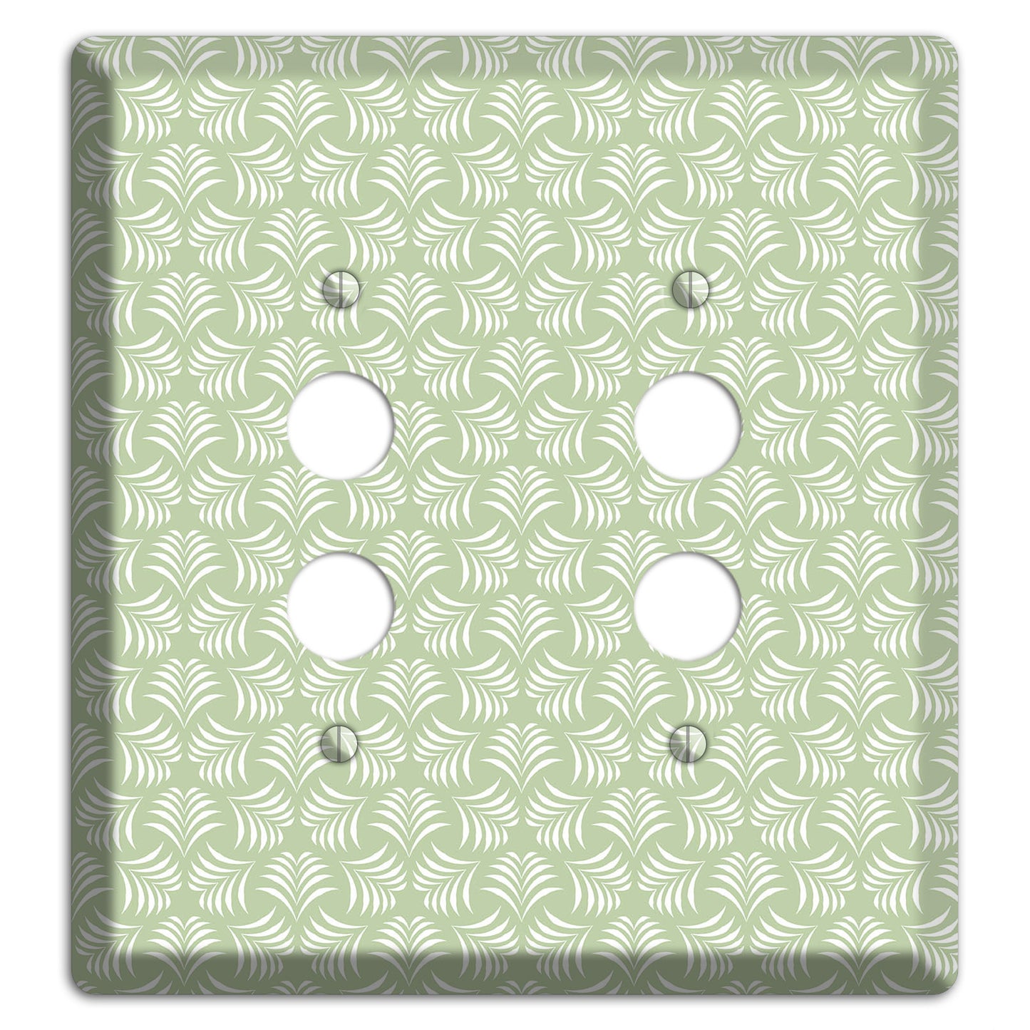 Leaves Style V 2 Pushbutton Wallplate