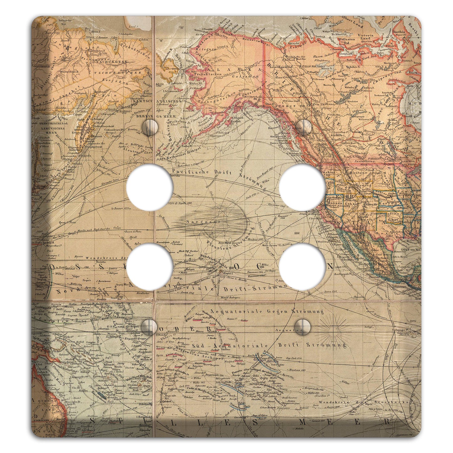 Pacific Ocean 2 Pushbutton Wallplate