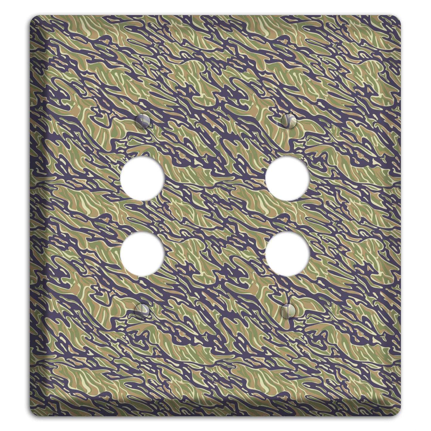 Vietnam Tiger 2 Camo 2 Pushbutton Wallplate