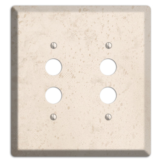 Bone Neutral Texture 2 Pushbutton Wallplate