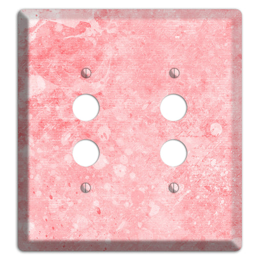 Rose Fog Soft Coral 2 Pushbutton Wallplate