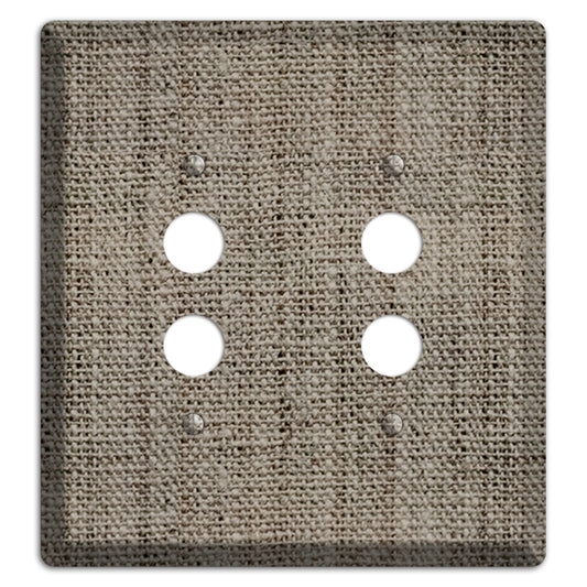 Makara Burlap 2 Pushbutton Wallplate